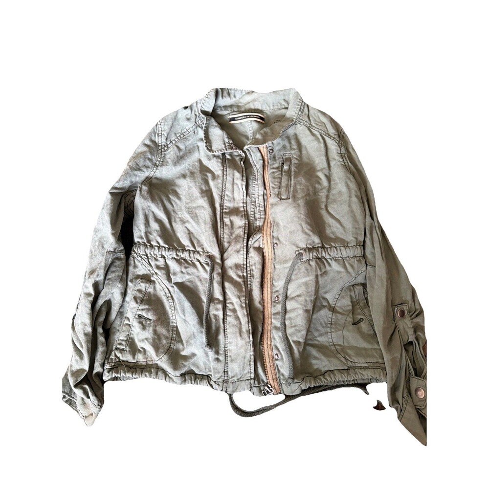 Daughters of the Liberation Anthropologie Women’s Military Green Coat Jacket 12